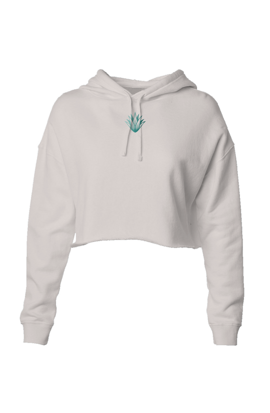 Lightweight Crop Hoodie - Blanco Still Strength