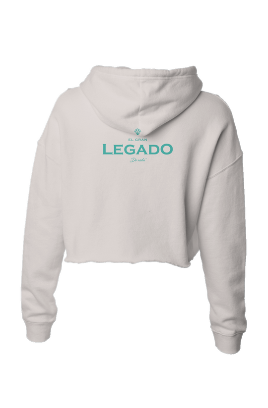 Lightweight Crop Hoodie - Blanco Still Strength